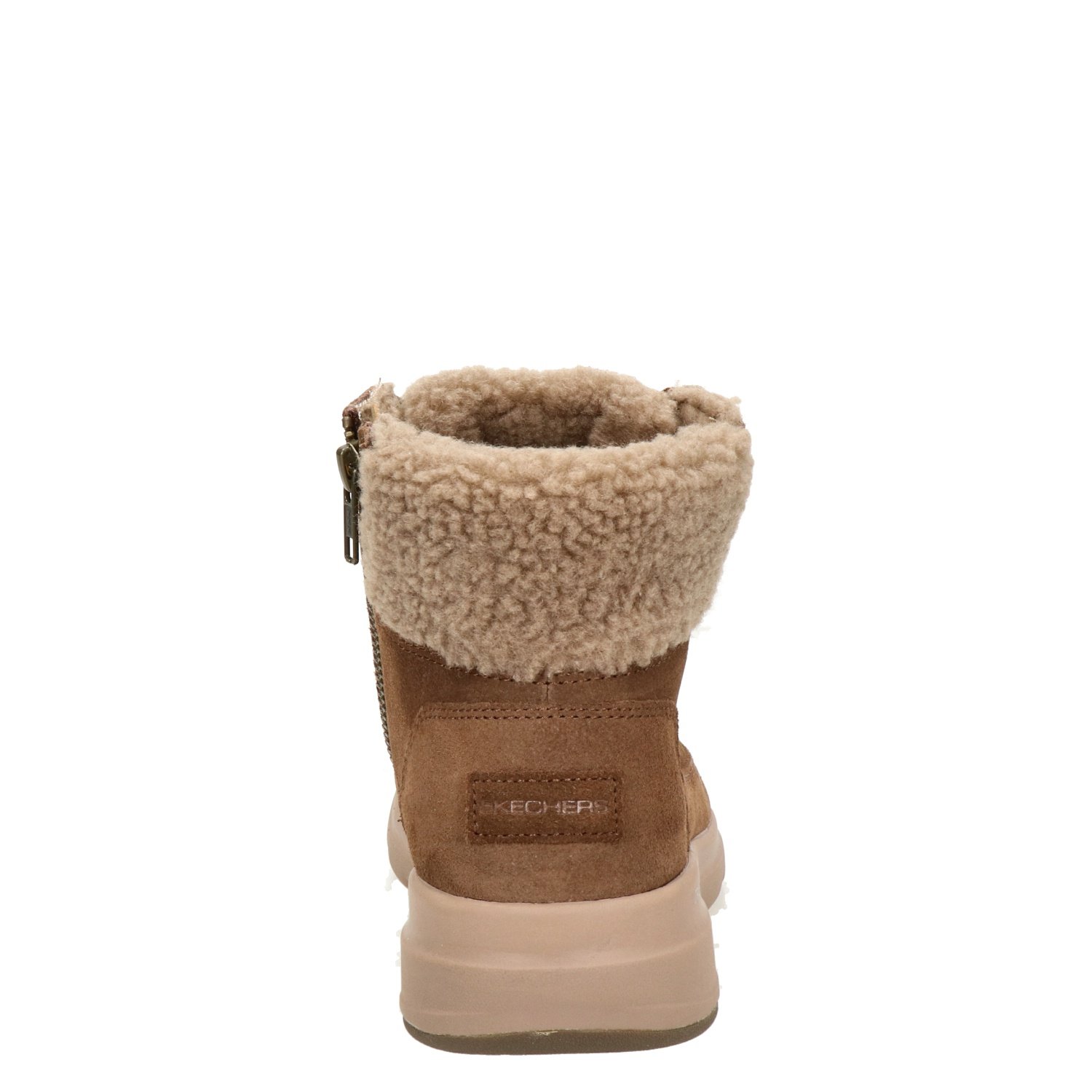 Go Walk dames veterboot Skechers Cognac