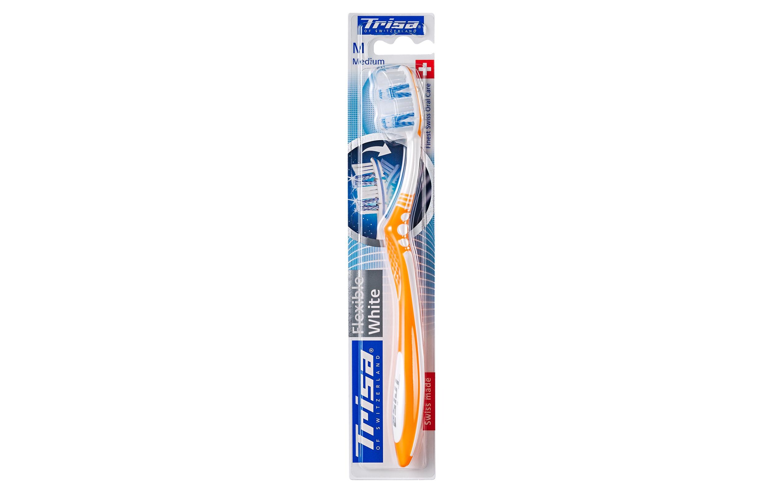 Handzahnbürste Flexible White medium assortiertZahnbürste mit Whitening-Borsten