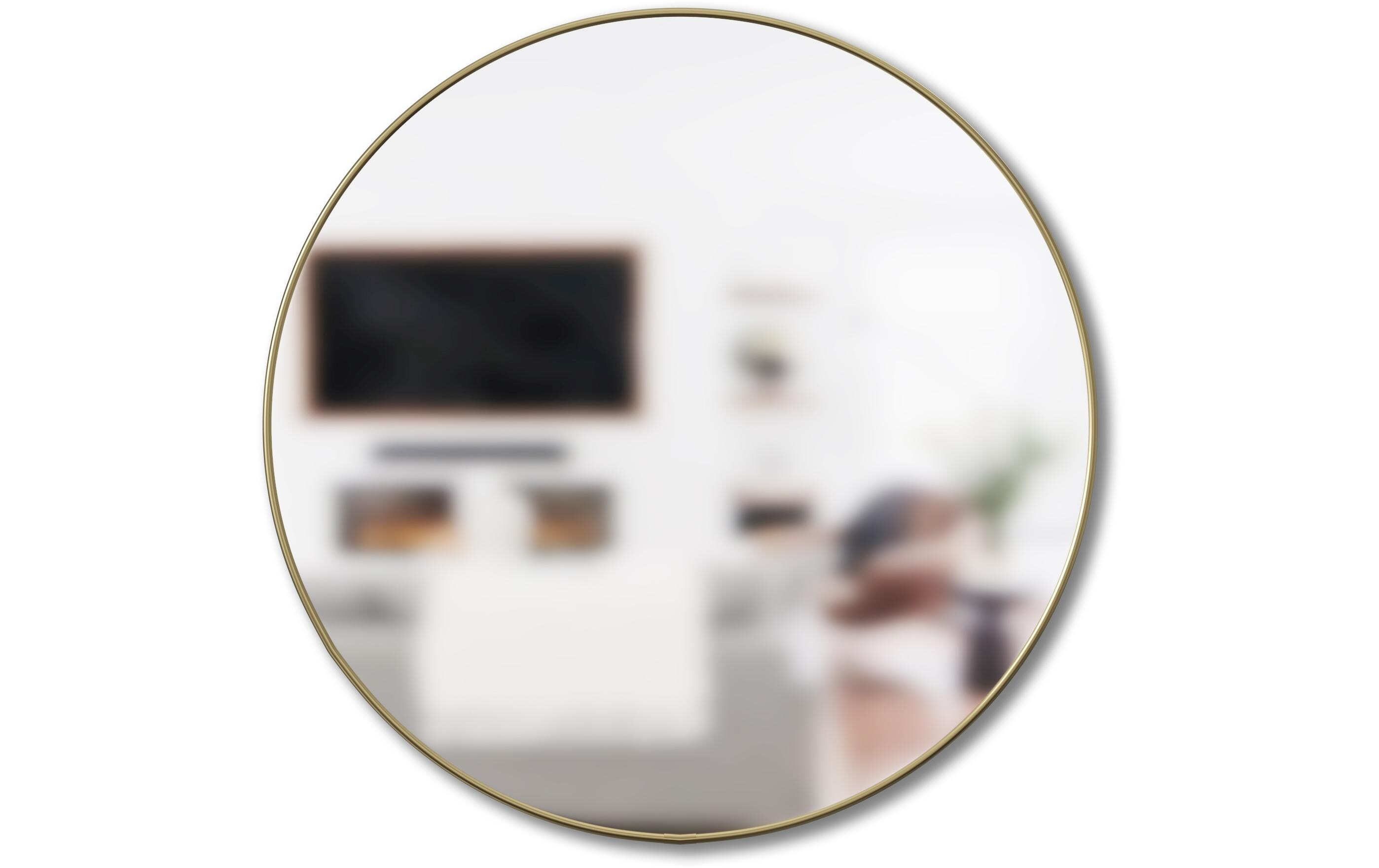 Spiegel Hubba 86 cm, messingfarben<br>Runder Wandspiegel