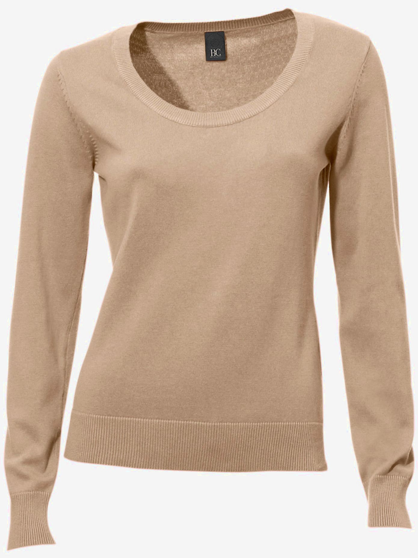Pull col rond basique et facile à associer, coloris tendance