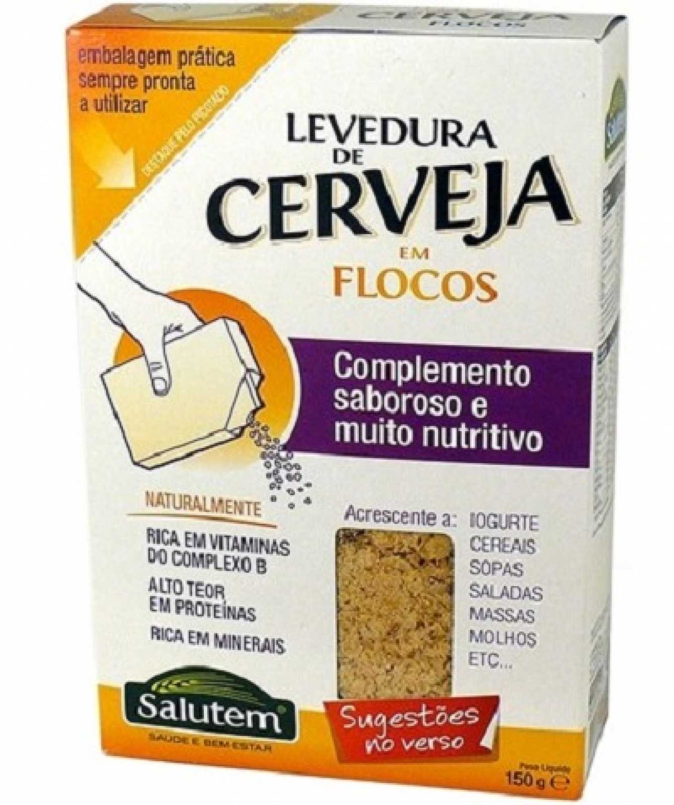 Levedura de cerveja Salutem em flocos, 150 g