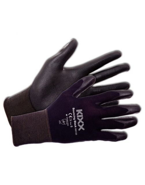 Kixx Tuinhandschoen Bouncing Black Zwart - Handschoenen