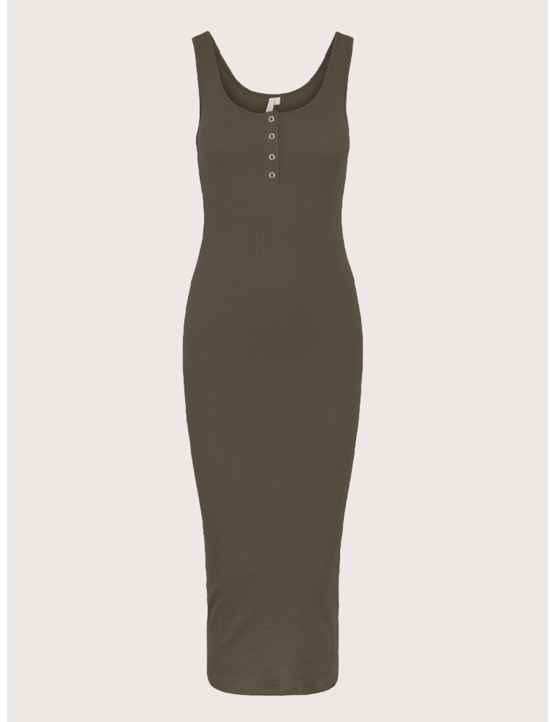 PIECES ROBE LONGUE KITTE KAKI
