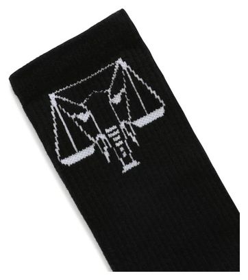 Chaussettes Vans X Courage Adams Crew Noir