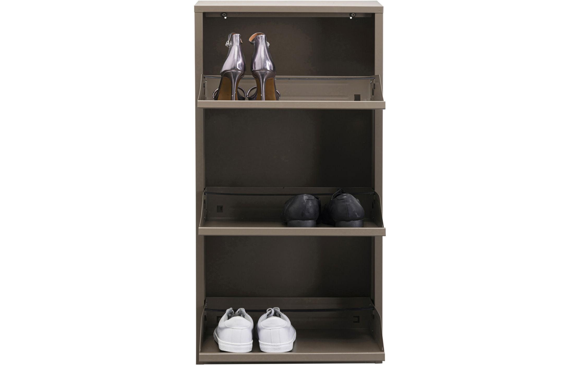 Schuhschrank Caruso 3-er, 50 x 103 cm, Braun<br>Schuhschrank