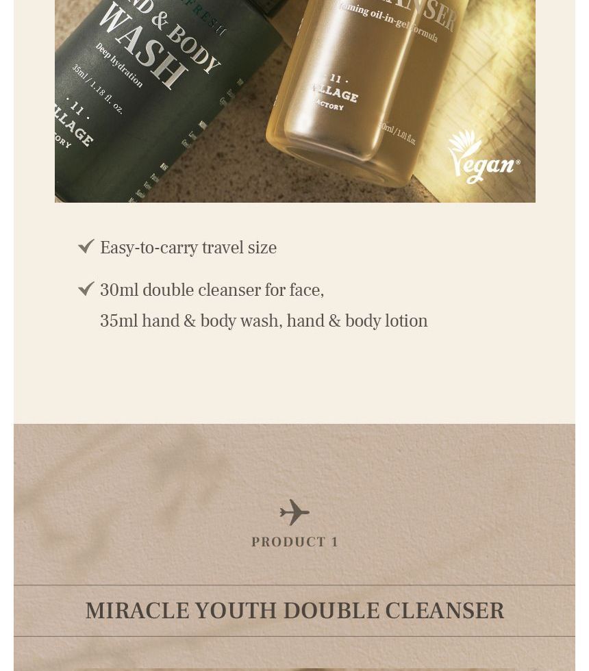 VILLAGE 11 FACTORY - Vernieuwt Travel Essentials Trio
