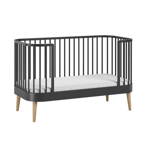 Chambre DUO Lit 70x140 PARIS Commode CANNE Noir - VOX