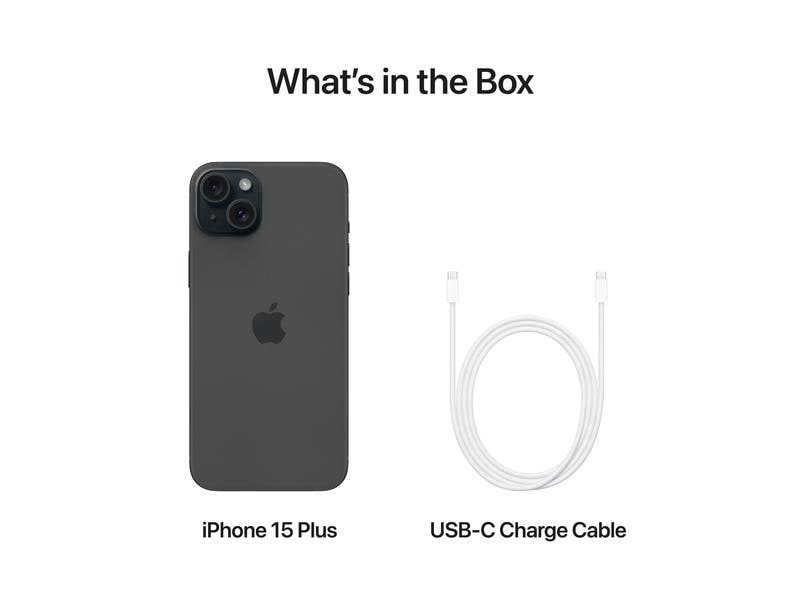 Apple iPhone 15 Plus 128 GB Schwarz IPhone 15 Plus. Eine ganz neue Dynamik.