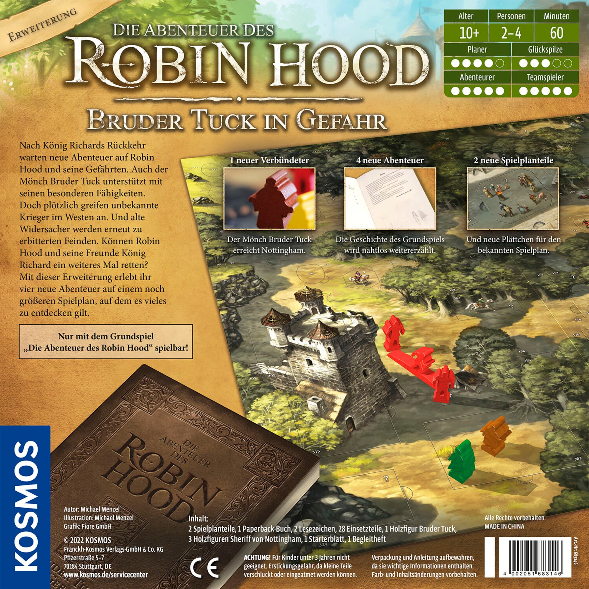 Kosmos Brettspiel Die Abenteuer des Robin Hood - Bruder Tuck in Gefahr