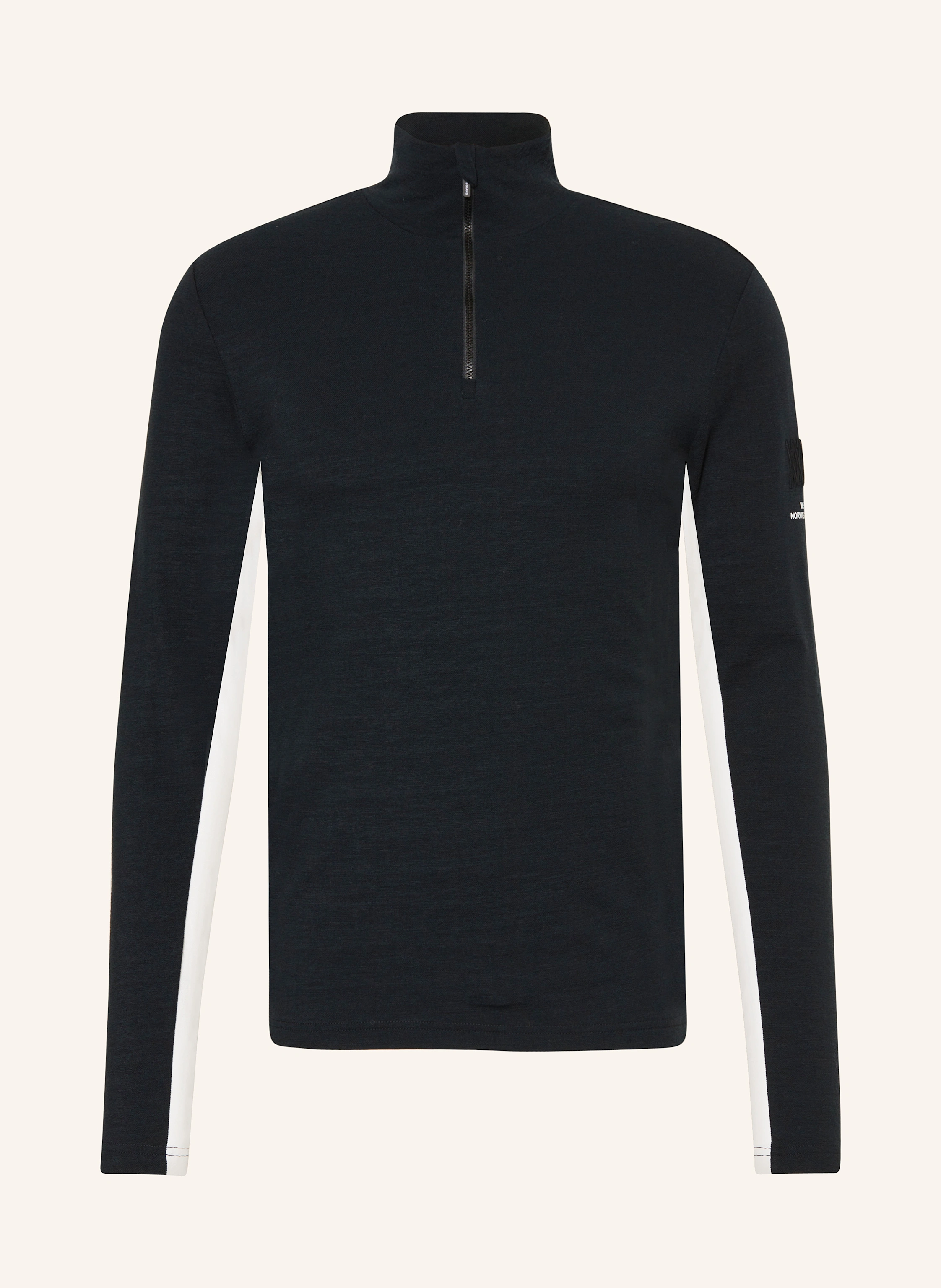 WE NORWEGIANS Piqué-Midlayer VOSS aus Merinowolle