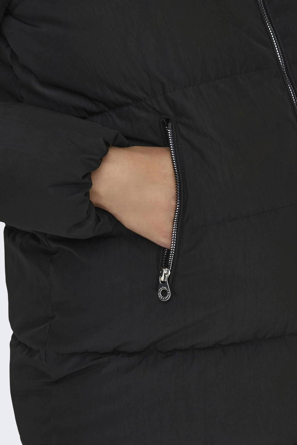 ONLY MATERNITY gewatteerde zwangerschapsjas winter OLMNEWDOLLY zwart