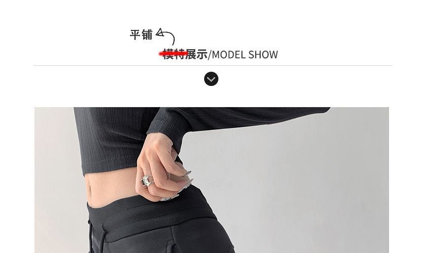 Shira - Lage taille bootcut joggingbroek