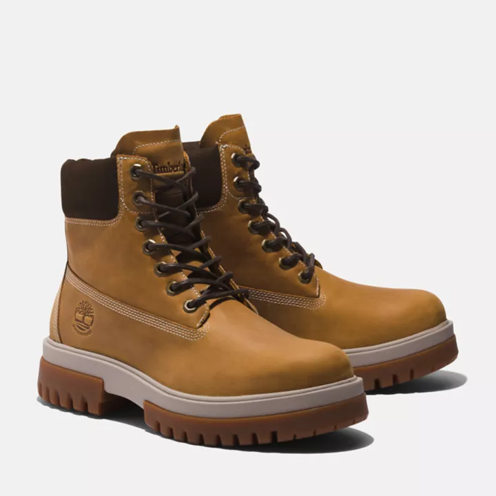 Bota Timberland Premium Impermeável Masculina na cor Amarela