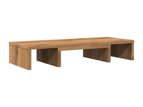 Support de moniteur réglable chêne artisanal bois d'ingénierie