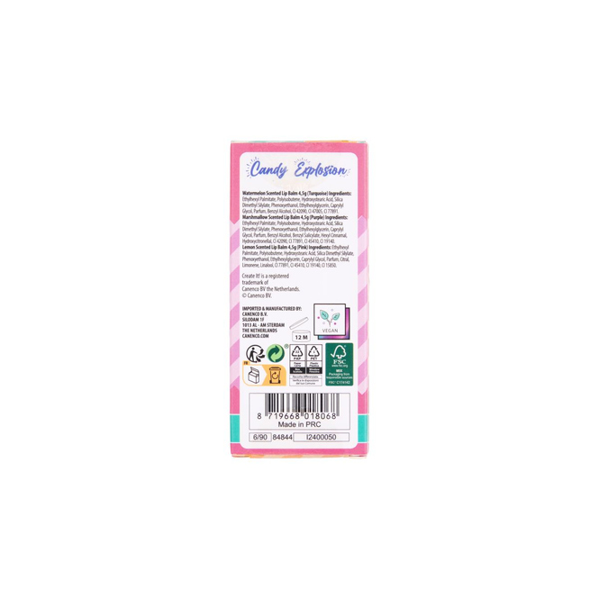 Create it! - 3er Set Lippenbalsam - Macaron