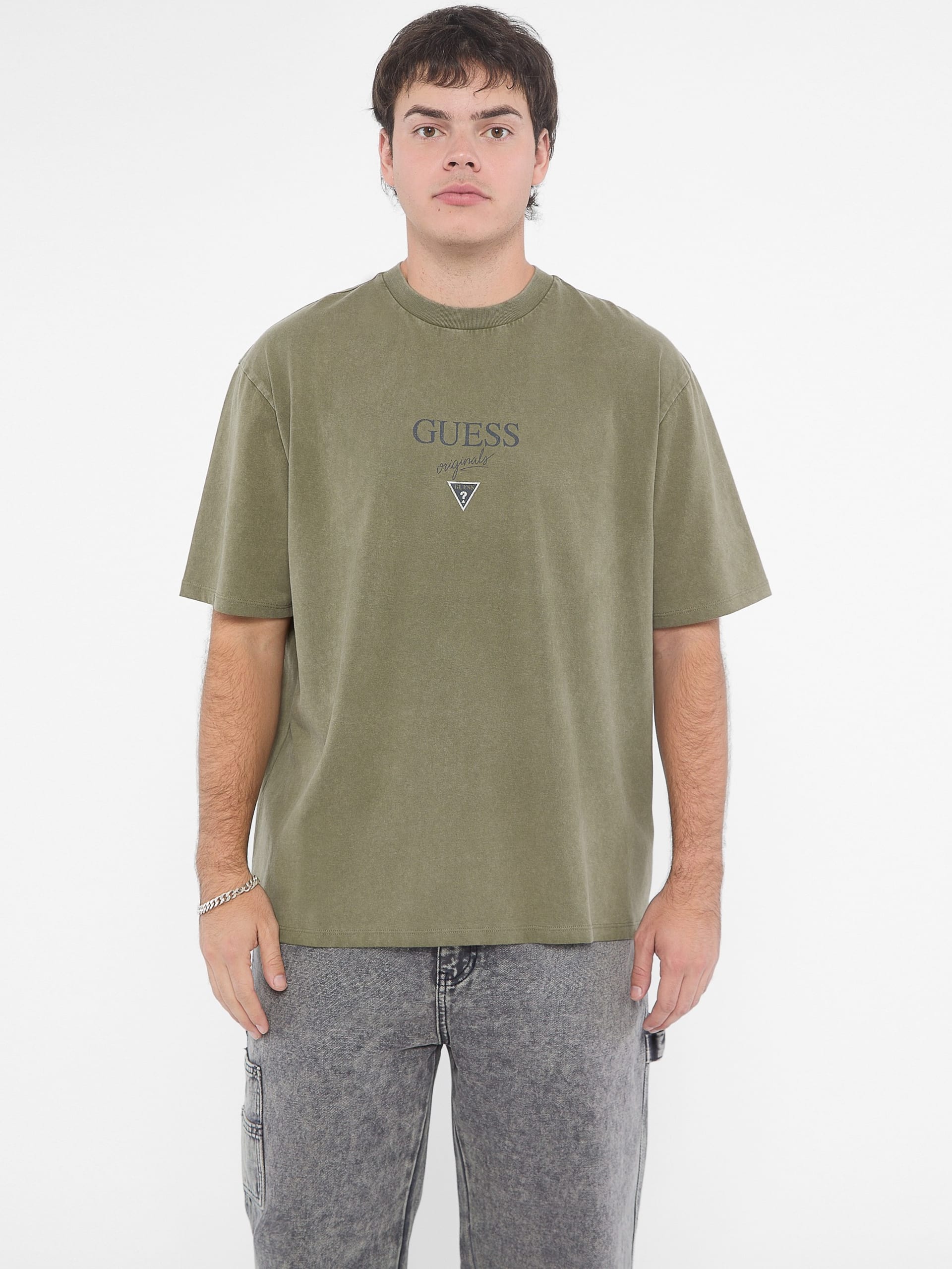 Camiseta GUESS Originals com o logo Baker