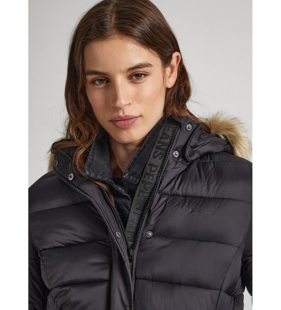 Jaqueta curta preta Pepe Jeans May