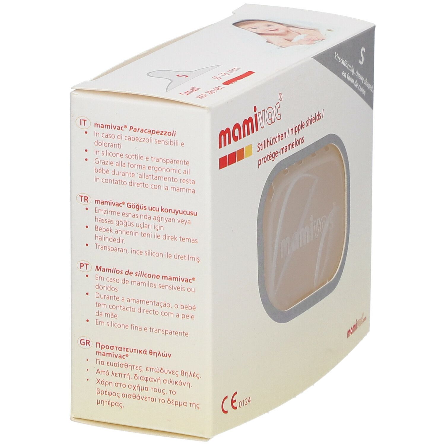 mamivac® Stillhütchen kirschförmig Gr. S (18 mm)
