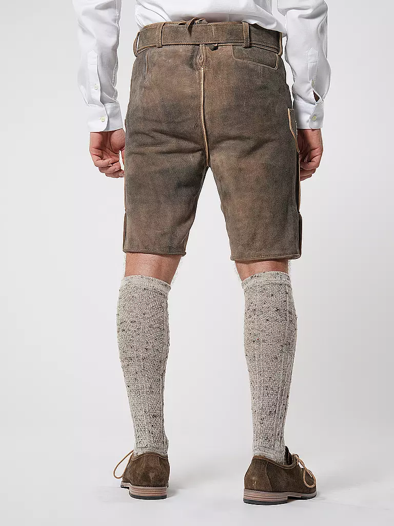 GWEIH & SILK Lederhose LIAM beige