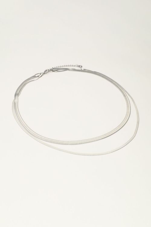 Dubbele platte schakelketting