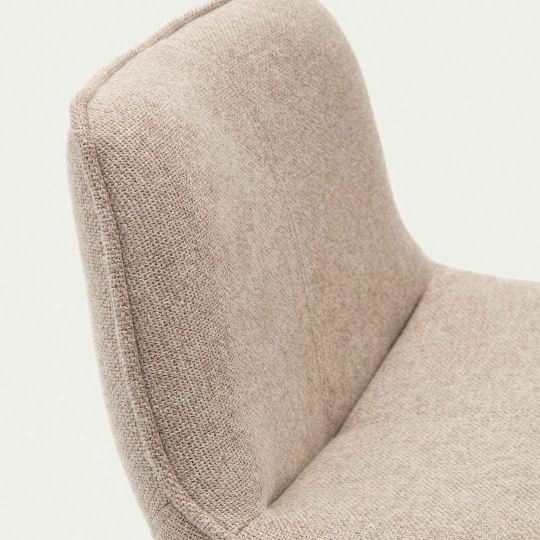 Kave Home Barhocker ZENDA beige/mattweiß