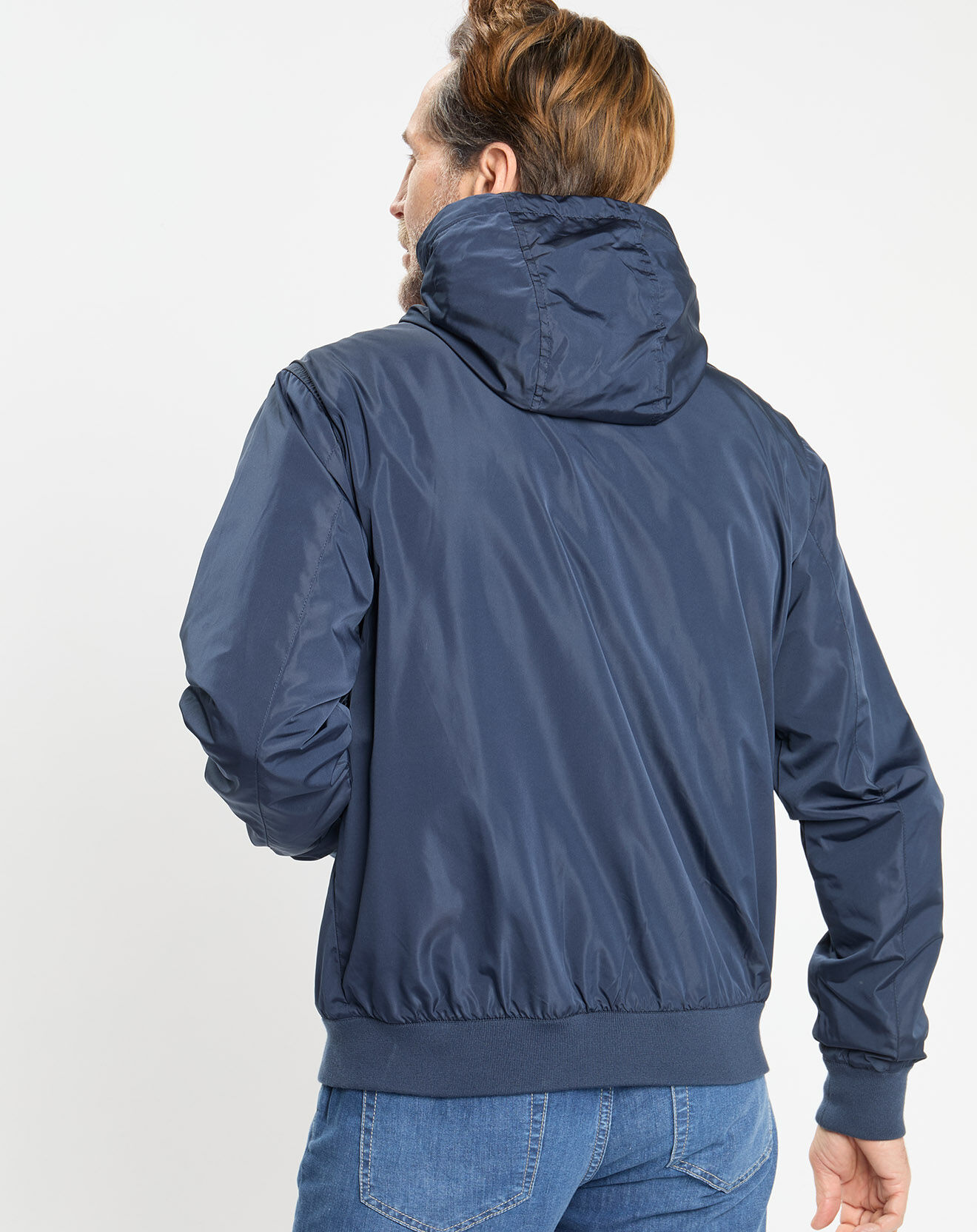 Hackett London Blouson à capuche Sport bleu