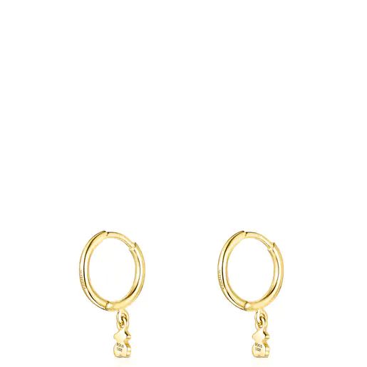 Brincos Cool Joy com banho de ouro 18k sobre prata.