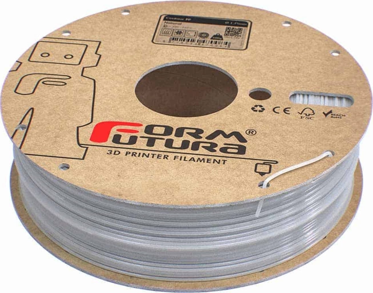 FormFutura  Centaur PP Natural, 1,75 mm / 500 g    Hochleistungskunststoff mit hervorragenden mechanischen Eigenschaften