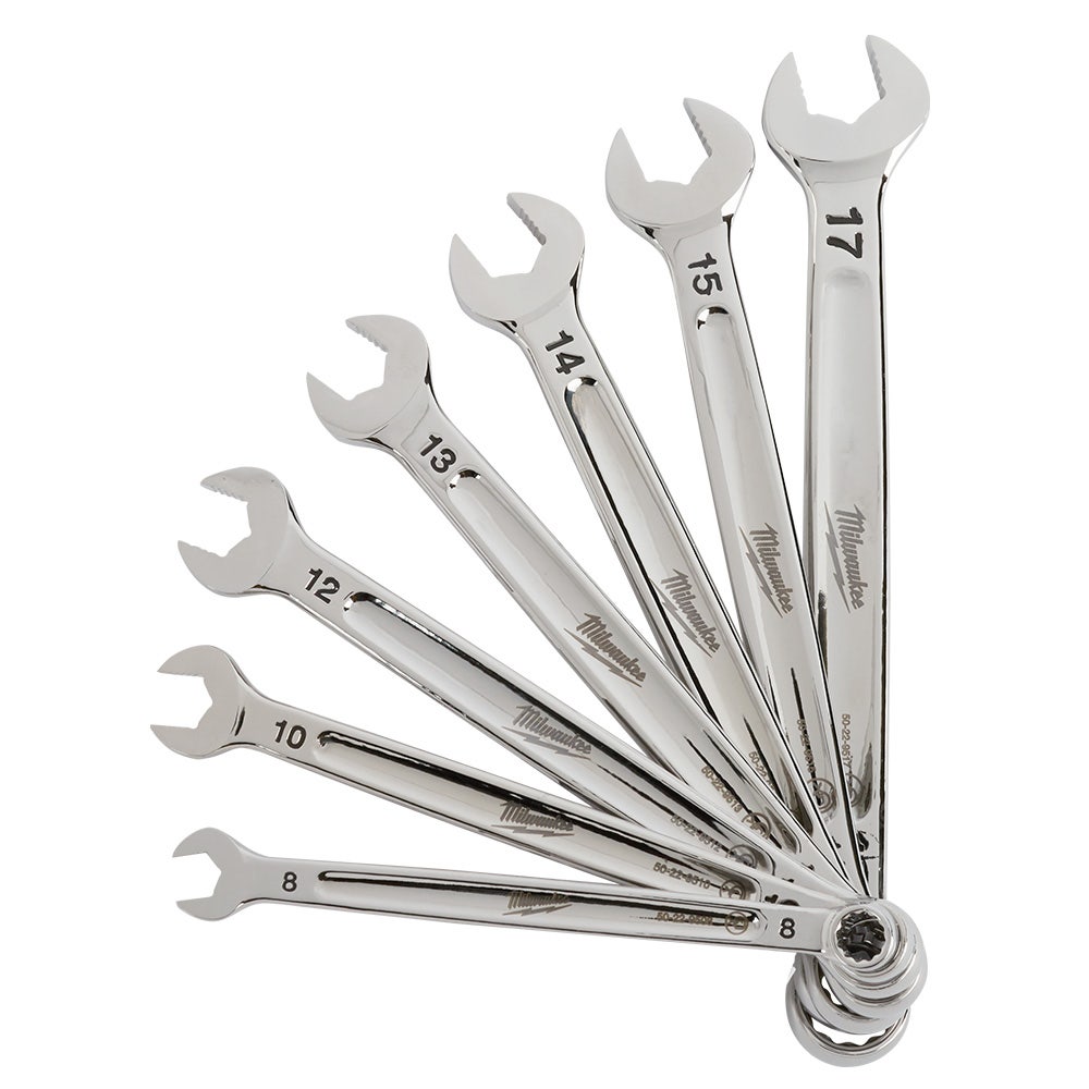 MILWAUKEE 7 Piece Metric Combination Wrench Set 48229507