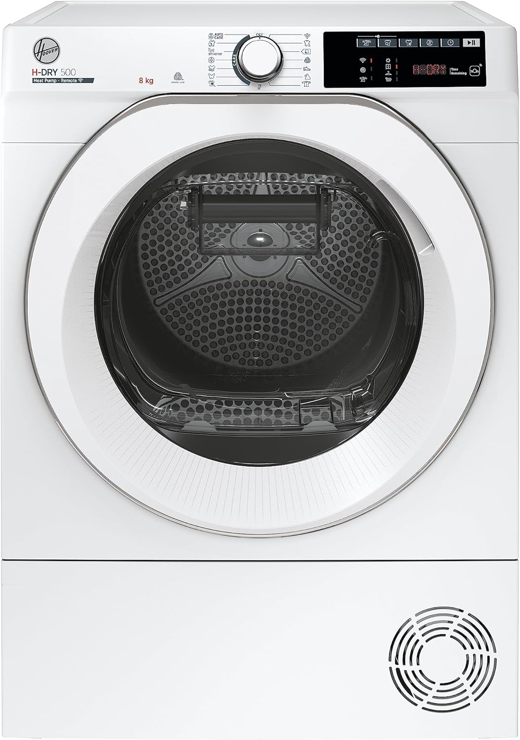 Hoover H-DRY 500 NDE H8A2TCEXS-S Wärmepumpentrockner I 8 kg I WiFi + Bluetooth I AquaVision, Schuhgestell