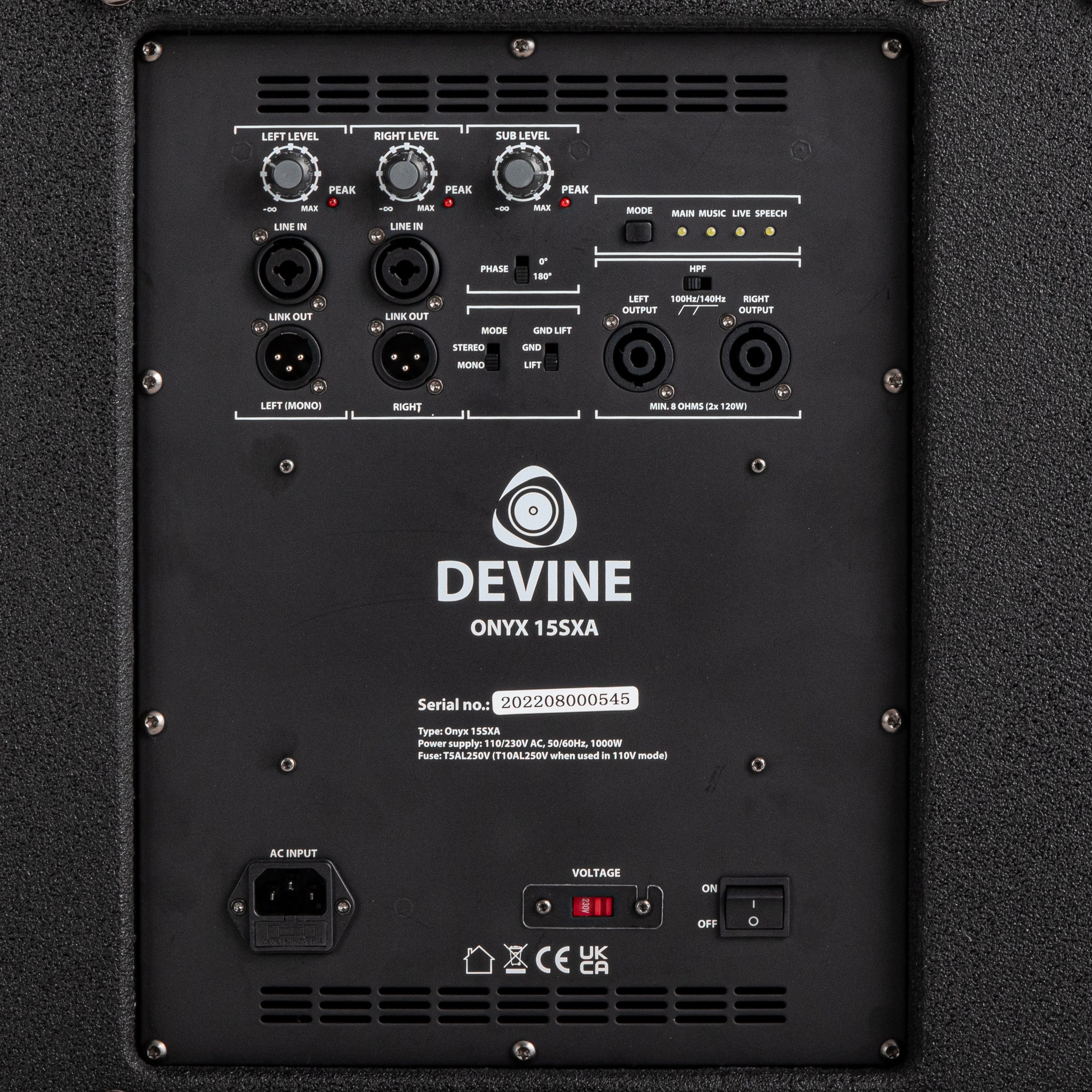 Devine Onyx 8 (2x) + 15SXA set