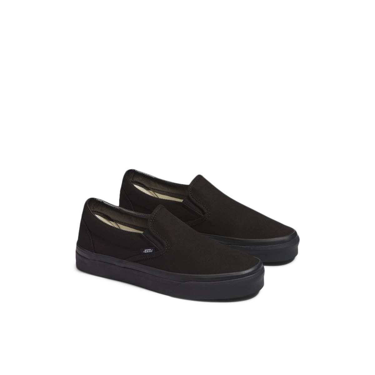 VANS-Asher-l-Baskets - Talon plat - Noir/Noir