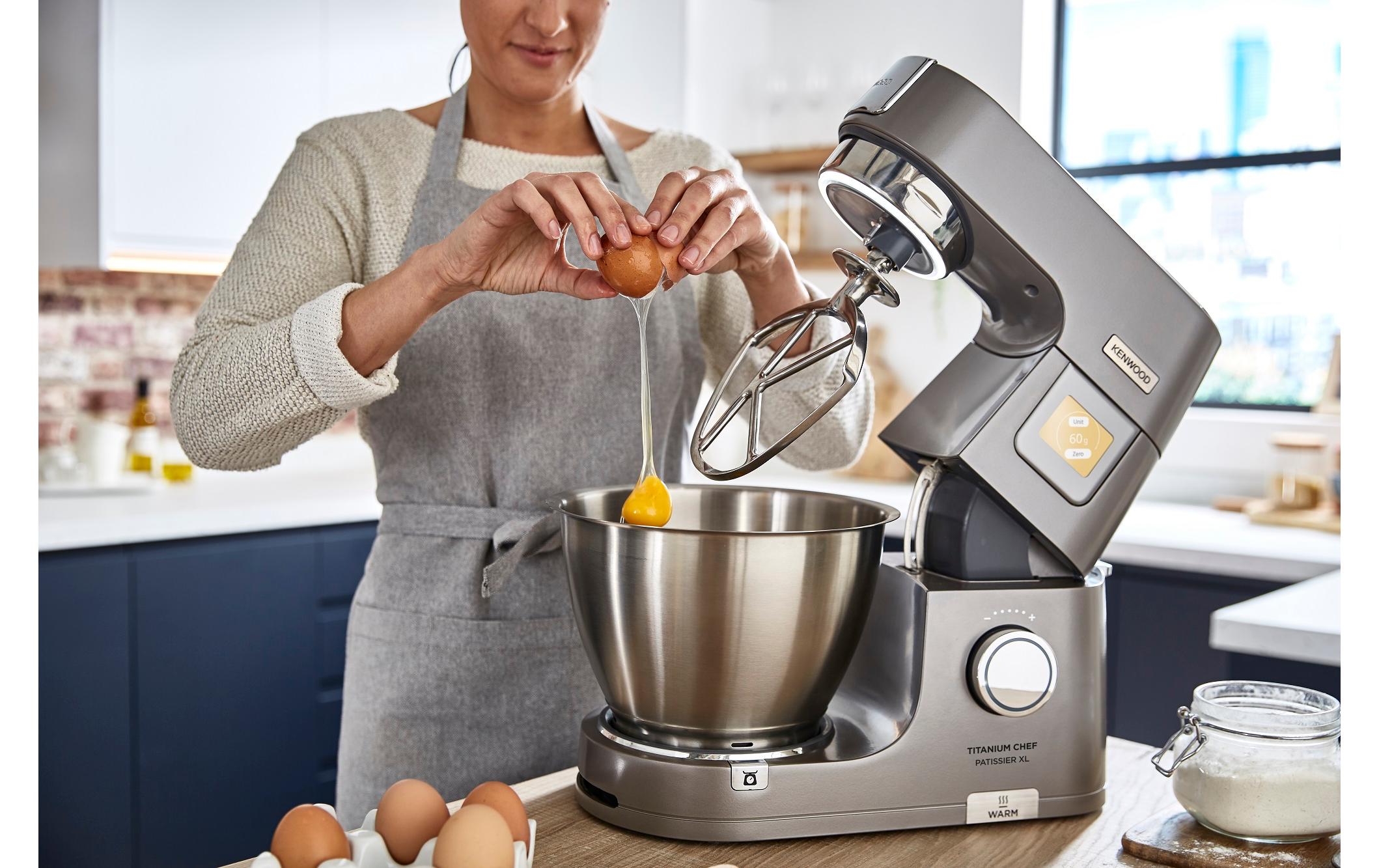 Küchenmaschine Titanium Chef Patissier XL Silber<br>Vielseitiges Küchengerät mit Wärm- und Wiegefunktion