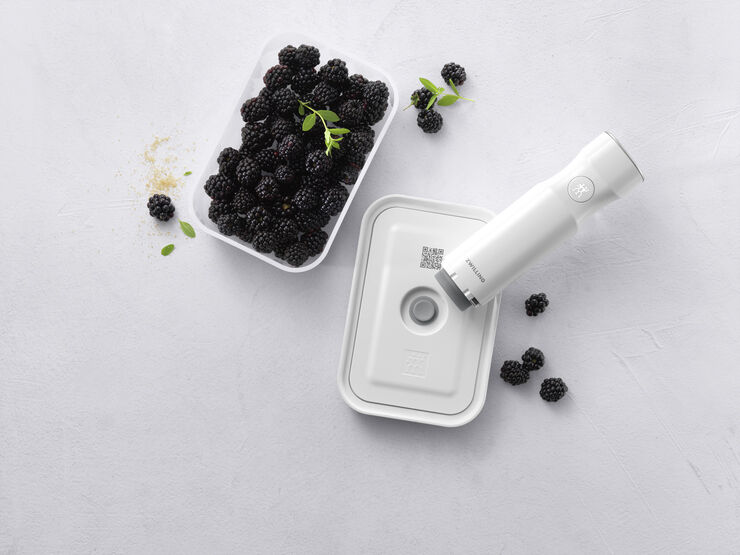 Zwilling Fresh & Save Vakuum beholder i plastik str M Hvid & grå