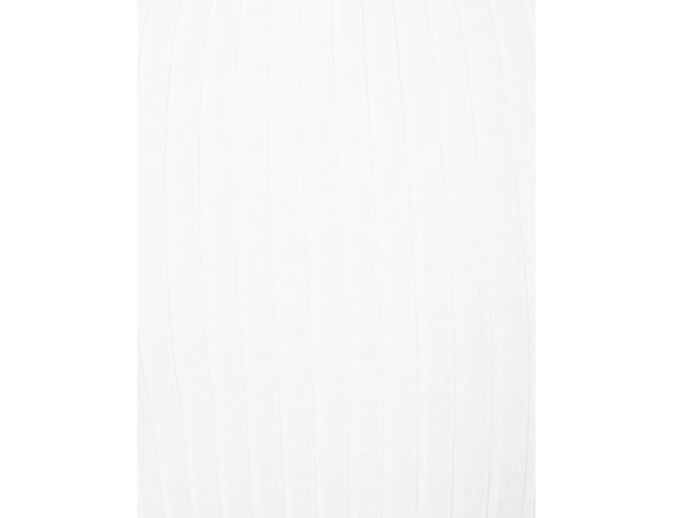 T-shirt côtelé blanc