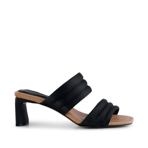 Shoe The Bear Sylvi Højhælede Sandaler, Black Satin, 41