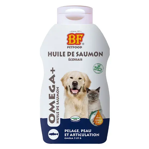 Óleo de Salmão BF Petfood para Cães e Gatos 500ml