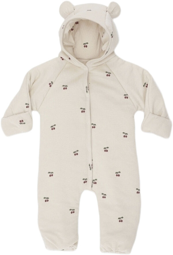 Konges Sløjd NEW BORN ONESIE WITH HOOD Cherry