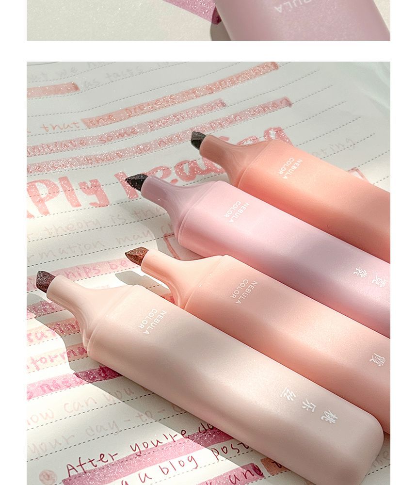 Klas 302 - Glitter markeerstift (verschillende ontwerpen) / Set