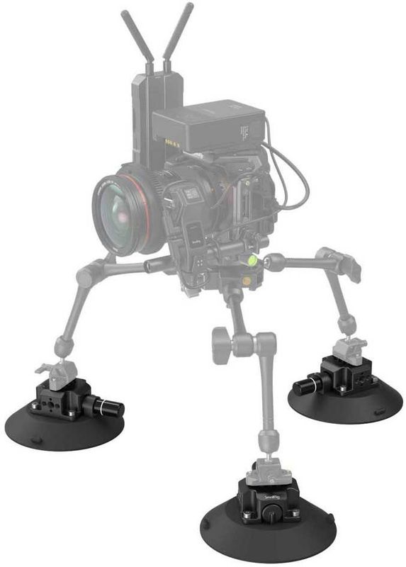 SmallRig - 4114 - Suction Cup Camera Mount - Zwart - Kunststof