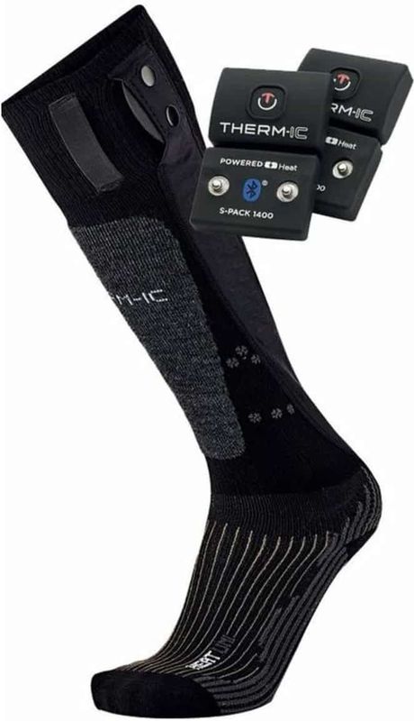 Thermic - Heat Fusion Uni - Verwarmde Sokken - Zwart - Set met S-Pack 1400B