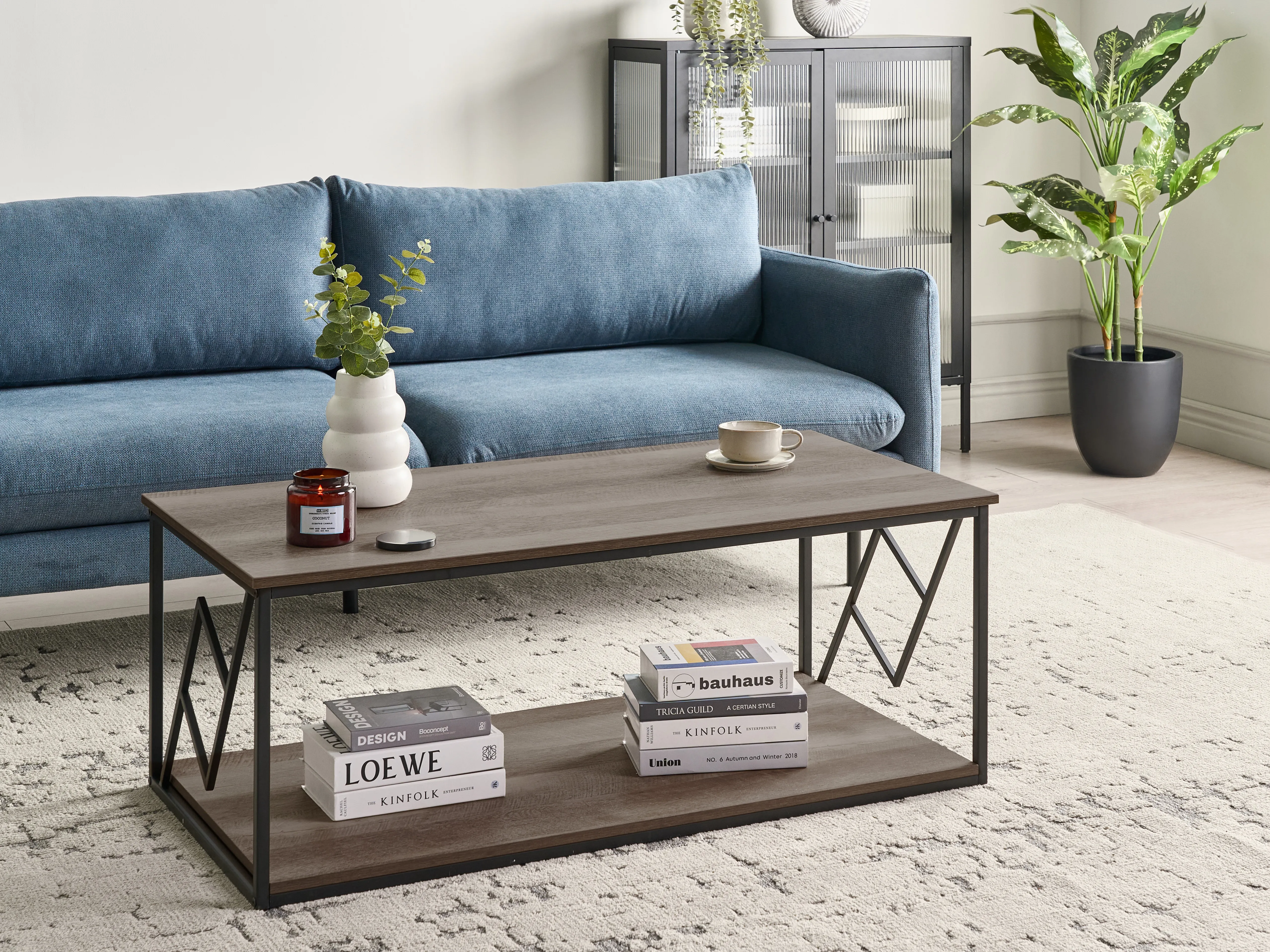 Salontafel FORRES Bruin/zwart