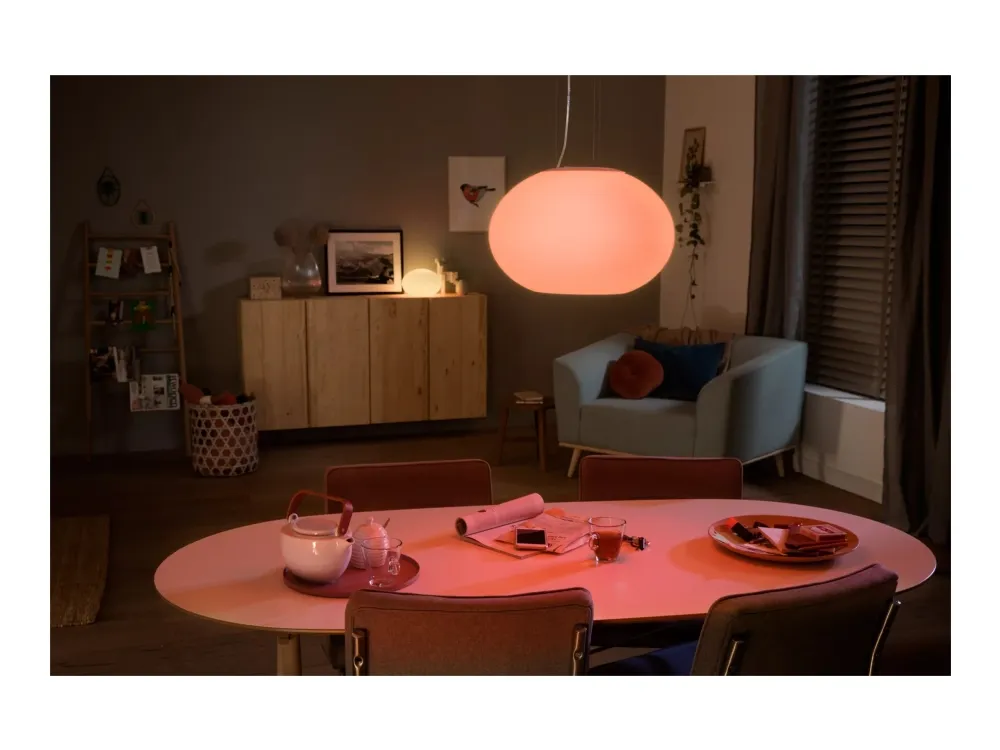 Philips Hue White and Color Ambiance Flourish - Vedhængslampe - LED - total: 48.5 W - klasse G - RGB/varmt til køligt hvidt lys - 2000-6500 K - hvid