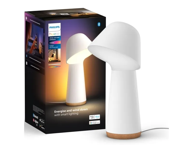 Philips Hue White and Color Ambiance Gradient Twilight - Bordlampe - LED x 2 - 13.4 W - blåt/rødt/hvidt lys - 2000-6500 K - hvid