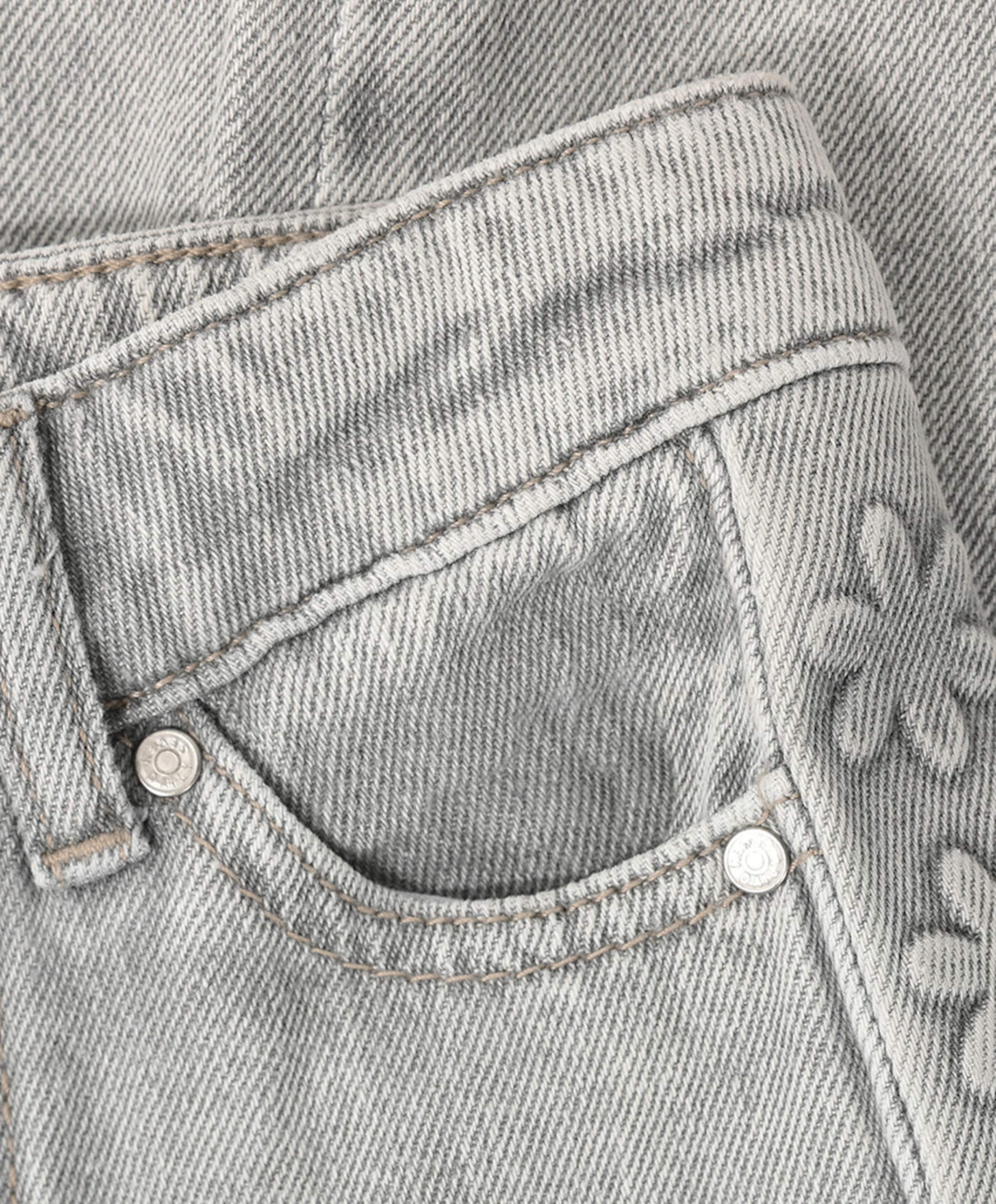 Daily7 Denim Wide Fit Embossing meisjes jeans grijs