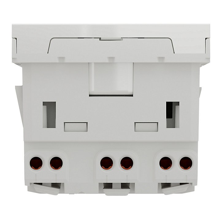 Mécanisme prise triple avec terre 45° Schneider Electric Unica Pro blanc