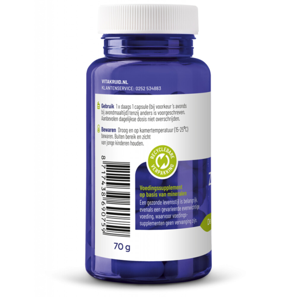 2x Vitakruid Zink Methionine Koper 90 capsules