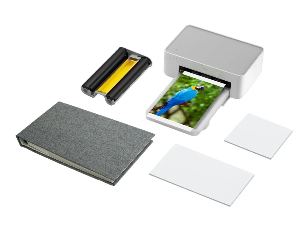 Xiaomi Instant Photo Printer 1S Set - Printer - farve - farvesublimering - 100 x 148 mm op til 1 min./side (farve) - kapacitet: 20 ark - Wi-Fi(n)