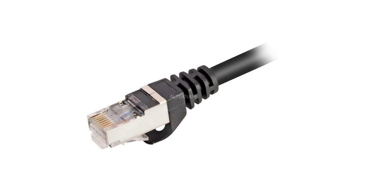 SharkoonPatchkabel SFTP, RJ-45 met Cat.6  (Zwart, 15 meter)