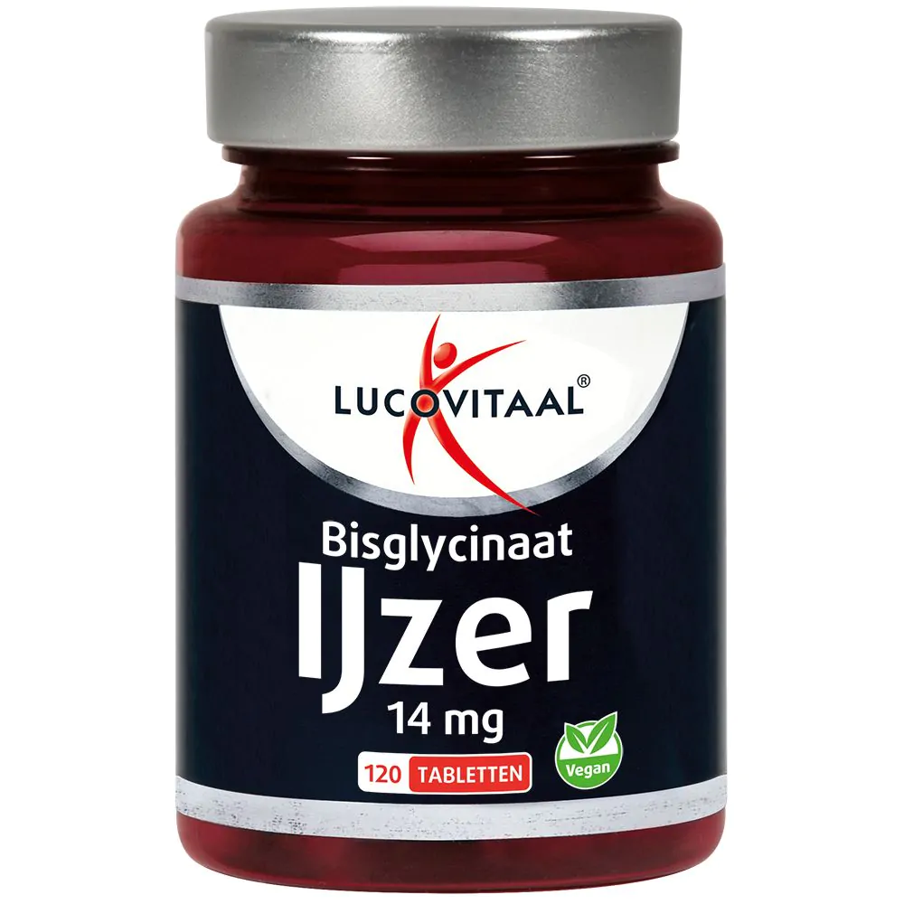 IJzer bisglycinaat 100% 120 tabletten